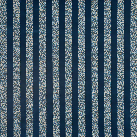GUEPARD STRIPE VELVET_ MEDITERRANEAN