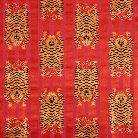 JOKHANG TIGER VELVET_ RED & PINK
