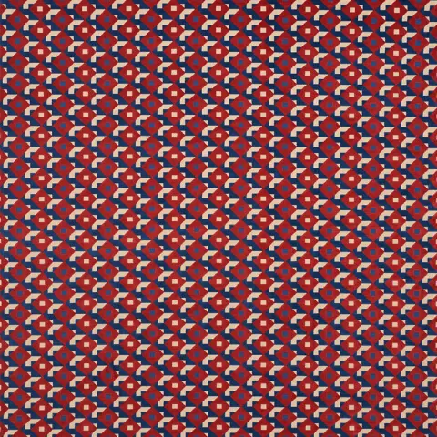 DAZZLE SHIP VELVET_ BLUE & RED