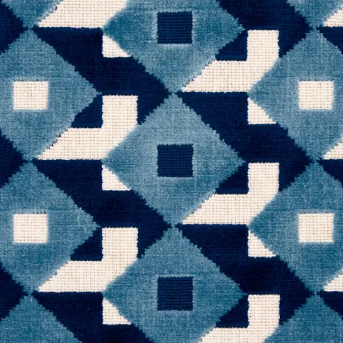 DAZZLE SHIP VELVET_ AZURE