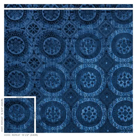 SUZANI STRIE VELVET_ SAPPHIRE
