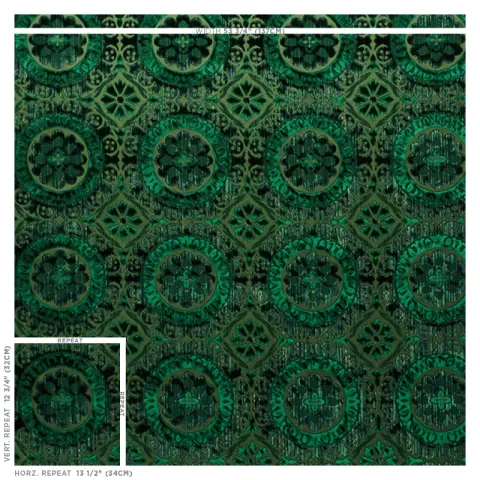SUZANI STRIE VELVET_ EMERALD