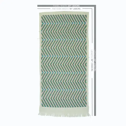 AMATES HAND WOVEN BROCADE_ DUCK EGG