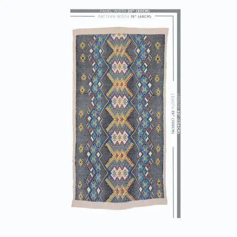 KAYA HAND WOVEN BROCADE_ BLUE