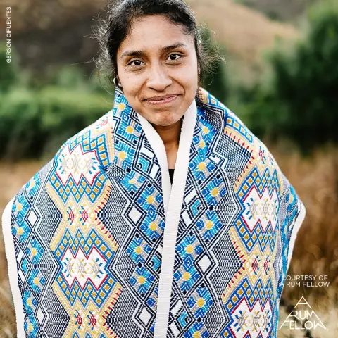 KAYA HAND WOVEN BROCADE_ BLUE