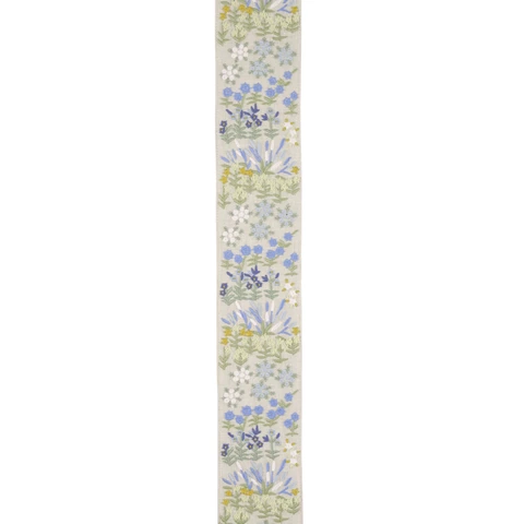 LULA EMBROIDERED TAPE_ BLUE
