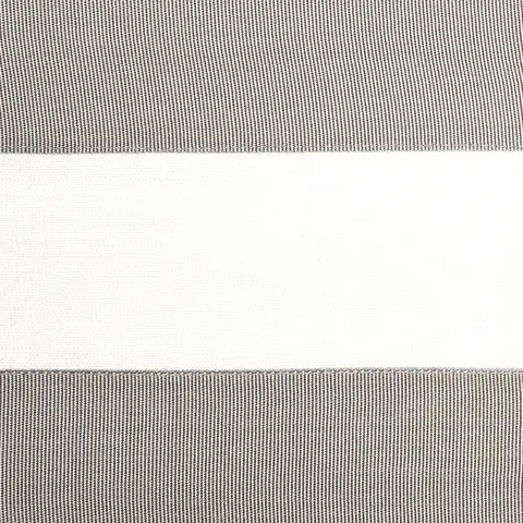RIBBON APPLIQUÉ PANEL_ GREY ON IVORY