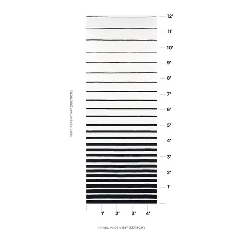 RIBBON APPLIQUÉ PANEL_ BLACK ON IVORY