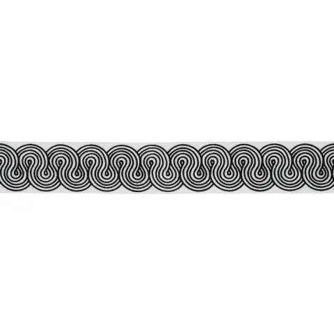 GIRALDI EMBROIDERED TRIM_ BLACK
