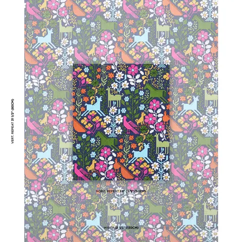 LUPITA EMBROIDERY_ MULTI ON NAVY
