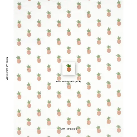 PINEAPPLE EMBROIDERY_ APRICOT ON IVORY