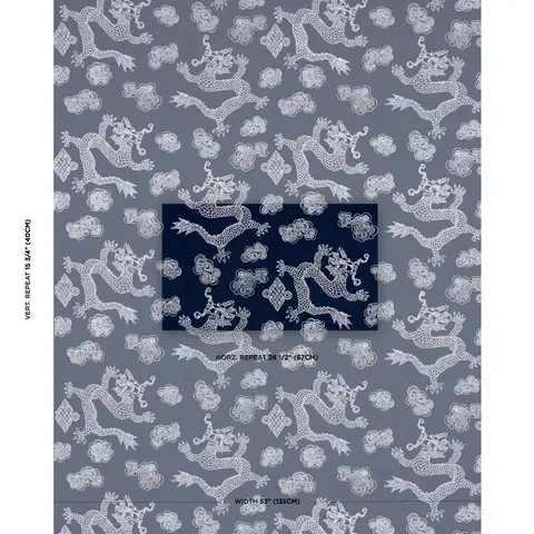 DRAGON EMBROIDERY_ NAVY