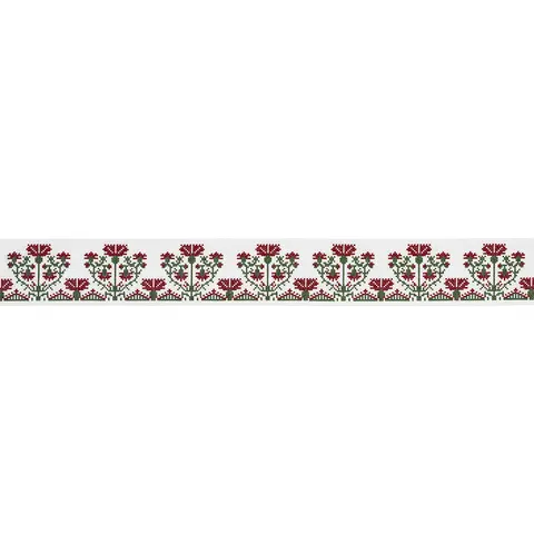 CUSTIS EMBROIDERED TAPE_ CLARET