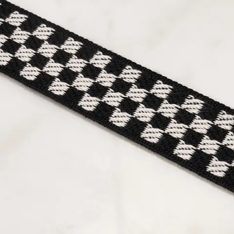 ZEE TAPE NARROW_ BLACK & IVORY