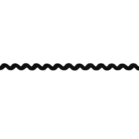 RIC RAC TAPE MEDIUM_ BLACK