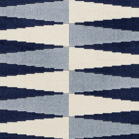 BACKGAMMON CUT VELVET_ BLUE