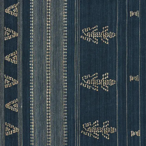NIMA EMBROIDERED COTTON LINEN_ INDIGO