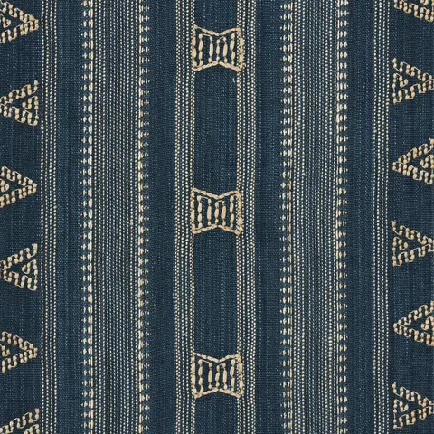NIMA EMBROIDERED COTTON LINEN_ INDIGO