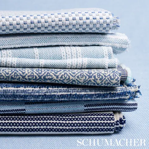 BOUCLÉ STRIPE INDOOR/OUTDOOR_ CHAMBRAY