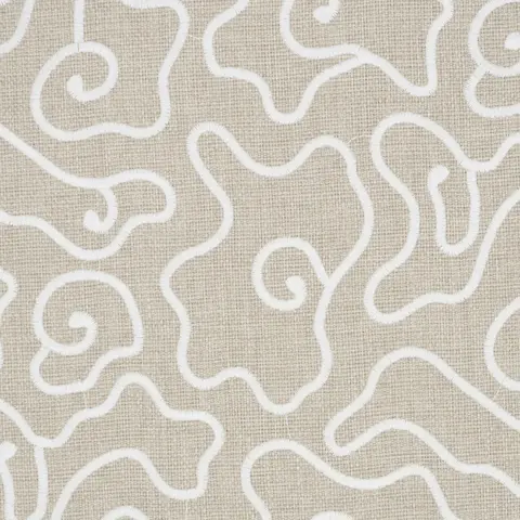 NOYO INDOOR/OUTDOOR EMBROIDERY_ FLAX
