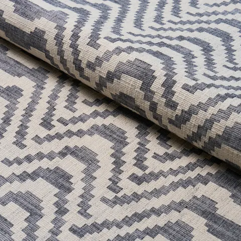 STEPPED CHEVRON_ INDIGO