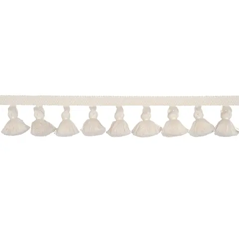 COTTON TASSEL FRINGE_ IVORY