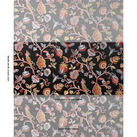 BIRDS OF PARADISE WOVEN_ NOIR