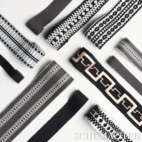 LUBECK TAPE NARROW_ CHARCOAL