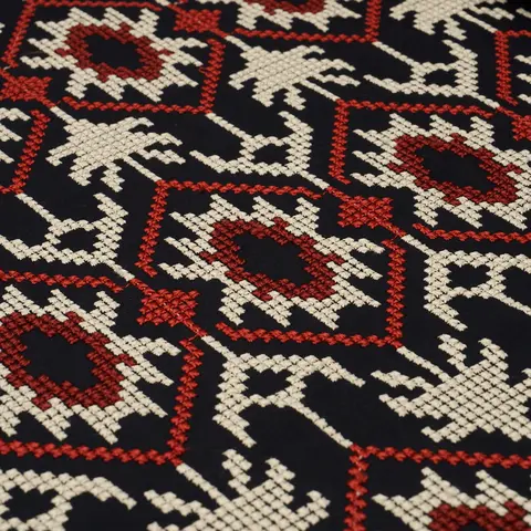 ANDEAN TRIBUTE EMBROIDERY_ RUBY MIDNIGHT SHADOWS