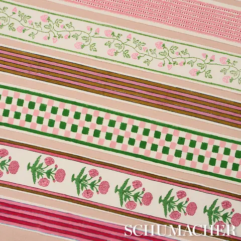 ARYA STRIPE HAND BLOCK TRIM_ PINK