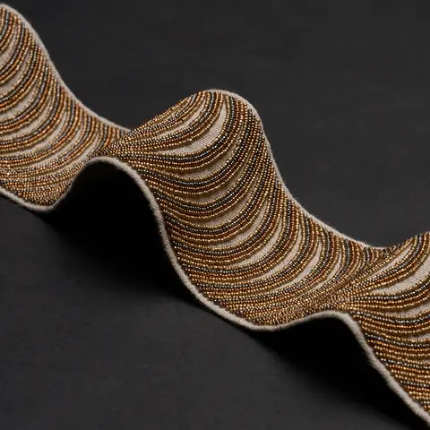 Ziegfeld Hand Beaded Tape - Gilt Trims