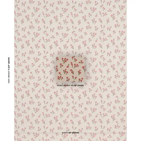 Rosie Posy Woven_ RED