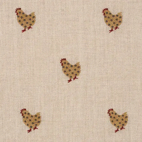 BETSY'S CHICKEN EMBROIDERY_ NATURAL
