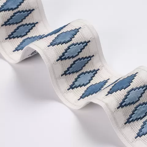 MIREILLE VELVET TAPE_ BLUE