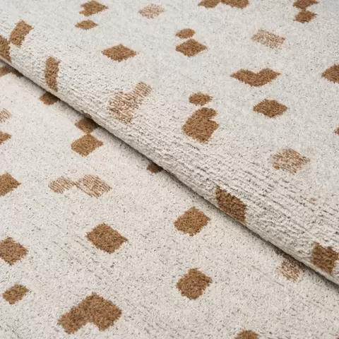 BENI WOOL CHENILLE_ IVORY & OCHRE