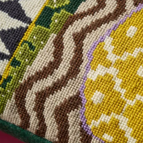 Ziggurat and Zulma Needlepoint Kit_ MULTI