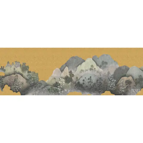 JAPANESE MOUNTAINS_ CRACKLED GOLD