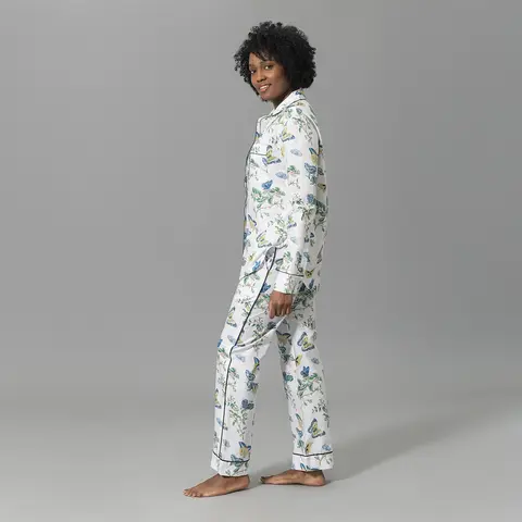Baudin Butterfly Pajama Set_ PRUSSIAN BLUE