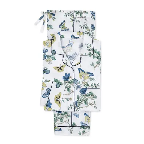 Baudin Butterfly Pajama Set_ PRUSSIAN BLUE