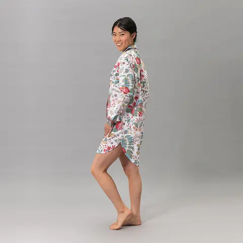 Pomegranate Sleep Shirt_ PINK CORAL