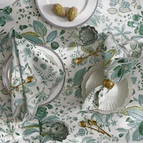 Pomegranate Tablecloth_ EMERALD