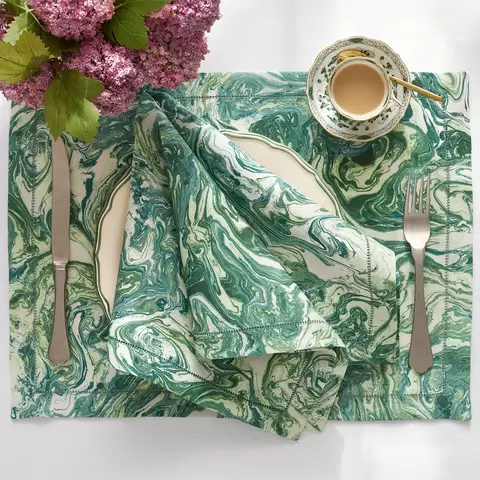 Balthazar Tablecloth_ EMERALD