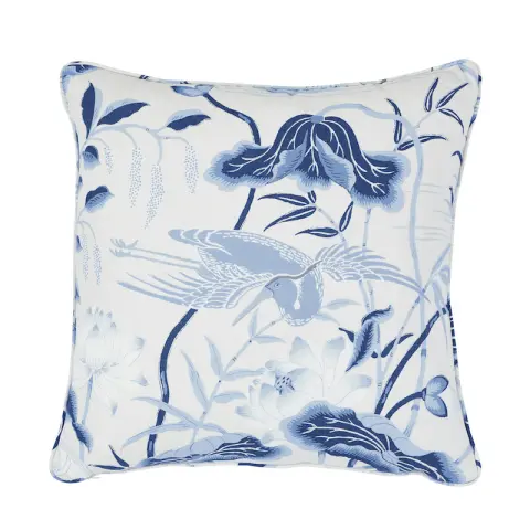 Lotus Garden Pillow_ PORCELAIN