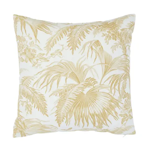 Toile Tropique Pillow_ GOLD