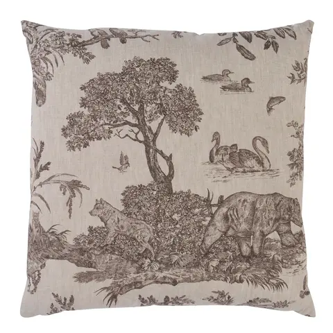 Western Toile Pillow_ SEPIA