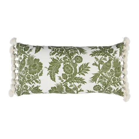 Raven Woods Pillow_ GREEN