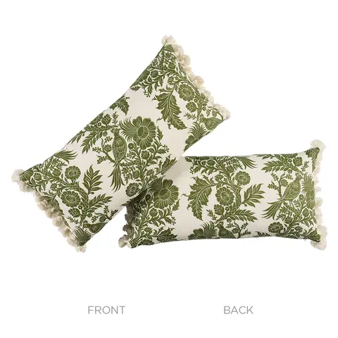 Raven Woods Pillow_ GREEN