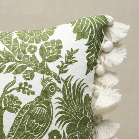 Raven Woods Pillow_ GREEN