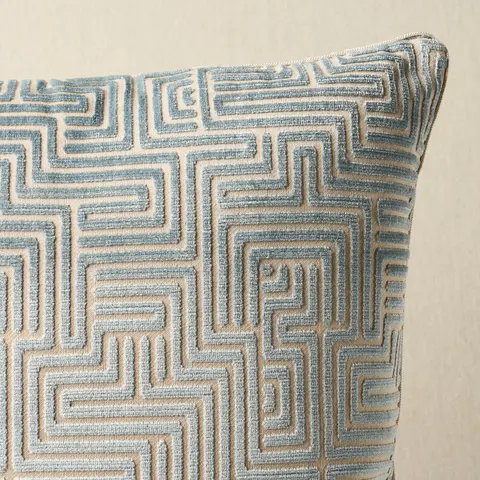 Lisboa Velvet Pillow_ SKY