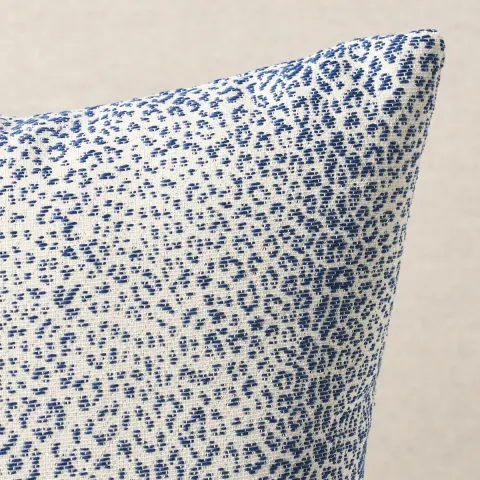 Mini Leopard Indoor/Outdoor Pillow_ NAVY